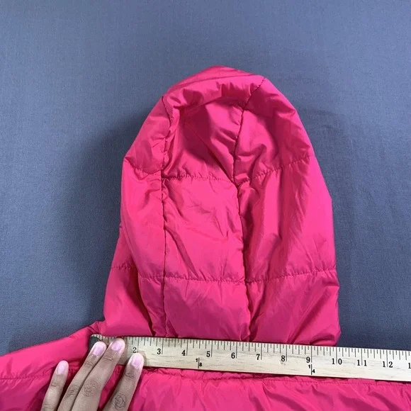 Torrid Vest Womens 4 Pink Hooded Quilted Puffer Full Zip Pockets Warm Insulated - Picture 9 of 14